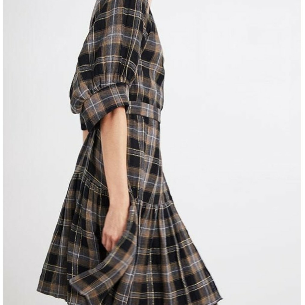 APIECE APART DRESS Plaid size 0 - Picture 2 of 16